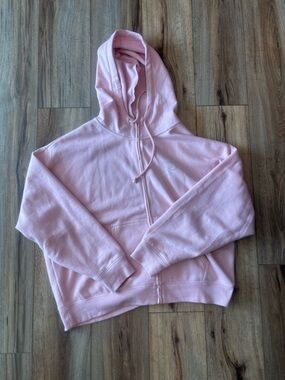 PINK Victoria's Secret Light Pink Zip-Up Hoodie